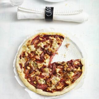 Rote-Bete-Gorgonzola-Quiche Rote-Bete-Gorgonzola-Quiche