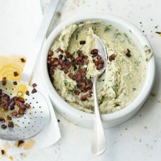 Bohnen-Artischocke-Chorizo-Aufstrich Bohnen-Artischocke-Chorizo-Aufstrich