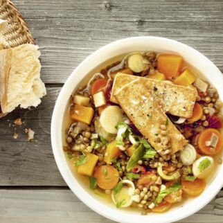 Linseneintopf mit Wintergemüse Linseneintopf mit Wintergemüse