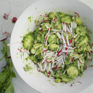 Bunter Kartoffelsalat mit Radieschen Bunter Kartoffelsalat mit Radieschen