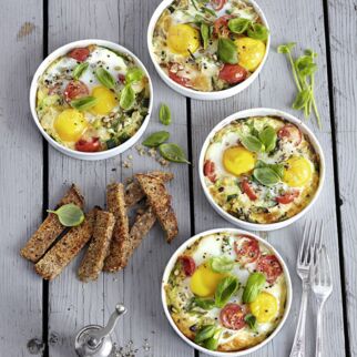 Gratinierte Gemüse-Eier Gratinierte Gemüse-Eier