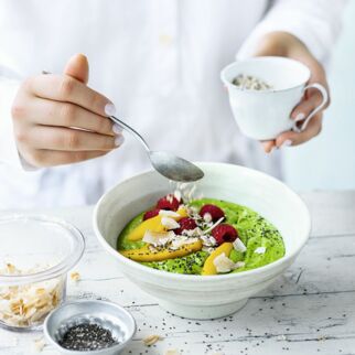 Green Lupi-Smoothie-Bowl Green Lupi-Smoothie-Bowl