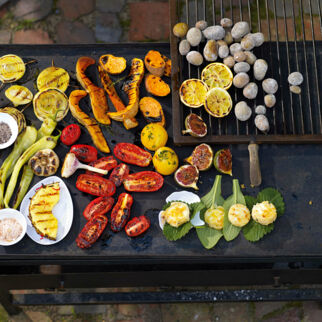 Grillen mit Grillplatte Grillen Unterseite Plancha-Grill