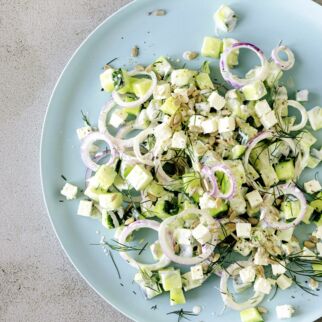 Gurkensalat mit Feta und Dill Gurkensalat mit Feta und Dill