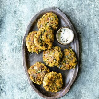 Süsskartoffel-Linsen-Plätzchen Süsskartoffel-Linsen-Plätzchen