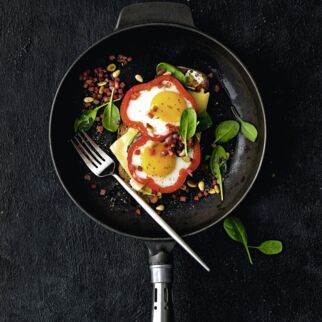 Röstbrot mit Paprika-Spiegelei Röstbrot mit Paprika-Spiegelei