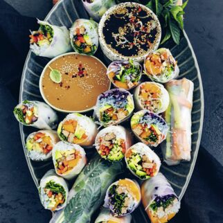 Sommerrollen mit Dip Sommerrollen mit Dip