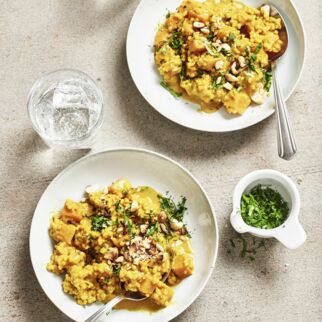 Süßkartoffel-Graupen-Risotto Süßkartoffel-Graupen-Risotto
