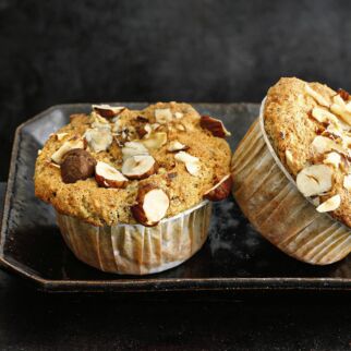 Kernige Haselnussmuffins Kernige Haselnussmuffins