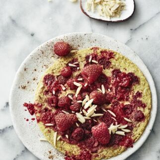 Himbeer-Haferflocken-Omelett Himbeer-Haferflocken-Omelett