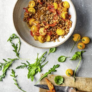 Dinkelsalat mit Paprika Dinkelsalat mit Paprika