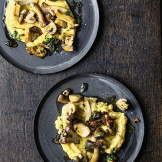 Polenta mit Pilzen Polenta mit Pilzen