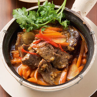 Rinderlende mit Ingwermöhren Rinderlende mit Ingwermöhren