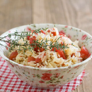 Tomatenreis mit Thymian Tomatenreis mit Thymian