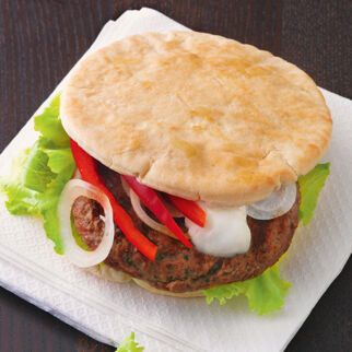 Orientburger im Fladenbrot Orientburger im Fladenbrot