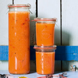 Mirabellenkonfitüre mit Aprikosen Mirabellenkonfitüre mit Aprikosen