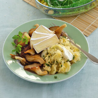 Gebratene Austernpilze mit Petersilienkraut Gebratene Austernpilze mit Petersilienkraut