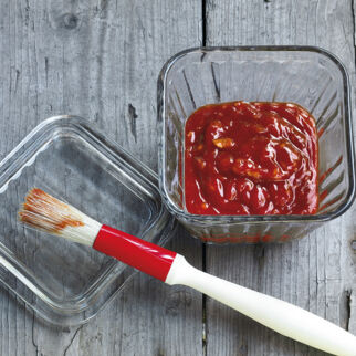 Grillen - rote Barbecue-Sauce, Pinsel Grillen Unterseite Grillmarinaden