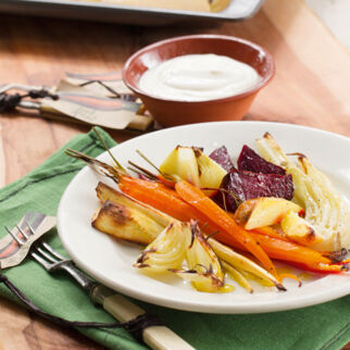 Ofengemüse mit Zitronenöl Ofengemüse mit Zitronenöl