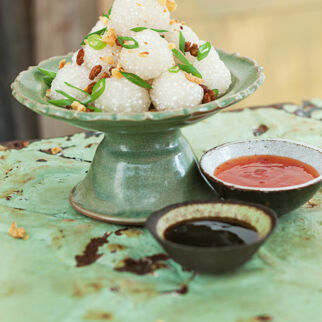 Tapioka-Klößchen mit Ente Tapioka-Klößchen mit Ente