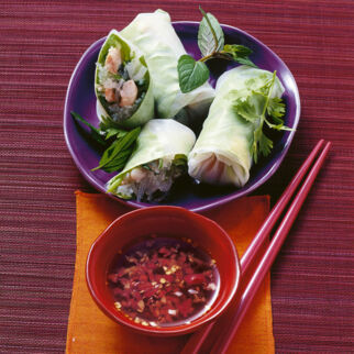 Vietnamesische Reispapierrollen Vietnamesische Reispapierrollen