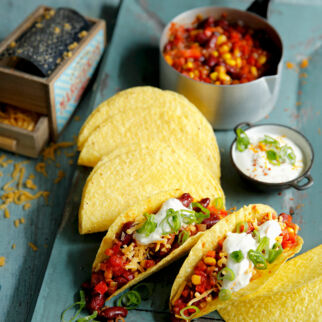 Tacos mit Chili und Orangencreme Tacos mit Chili und Orangencreme