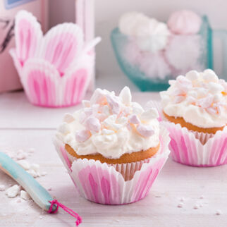Rhabarber-Baiser-Cupcakes Rhabarber-Baiser-Cupcakes