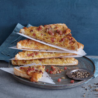 Zwiebelkuchen-Toasties Zwiebelkuchen-Toasties