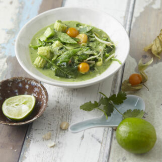 Grünes Thai-Curry mit Kokosmilch Grünes Thai-Curry mit Kokosmilch