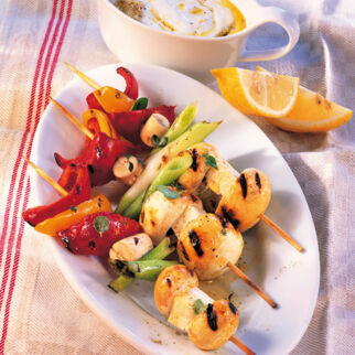 Champignon-Feta-Spieße Champignon-Feta-Spieße