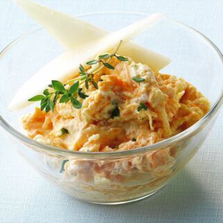 Birnen-Möhren-Frischkäse Birnen-Möhren-Frischkäse