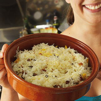 Gemüse-Biryani mit Ei Gemüse-Biryani mit Ei