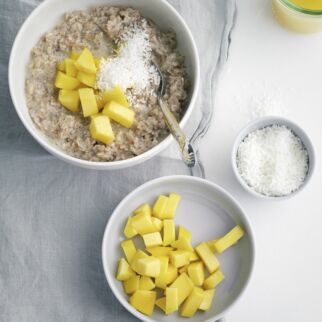 Porridge mit Mango Porridge mit Mango