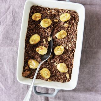 Gebackenes Schoko-Oatmeal Gebackenes Schoko-Oatmeal