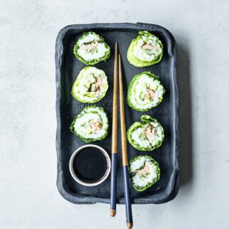 Wirsing-Lachs-Sushis Wirsing-Lachs-Sushis