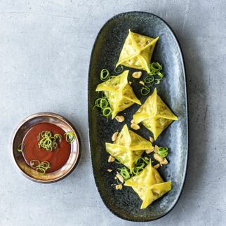 Gedämpfte Teigtaschen Gedämpfte Teigtaschen