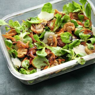 Karamellisierter Pilzsalat Karamellisierter Pilzsalat