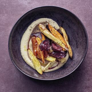 Ofengemüse mit Bohnenmus Ofengemüse mit Bohnenmus