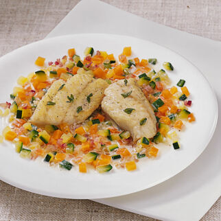 Zander in Gemüsesauce Zander in Gemüsesauce