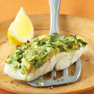 Seelachs mit Kartoffelkruste Seelachs mit Kartoffelkruste