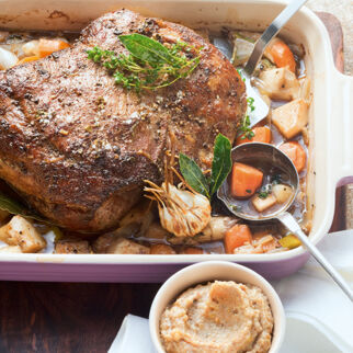 Wildschweinbraten mit Maronenpüree Wildschweinbraten mit Maronenpüree