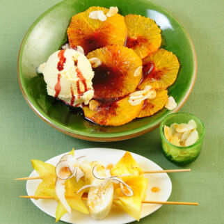 Orangen-Carpaccio mit Rotweinsauce Orangen-Carpaccio mit Rotweinsauce