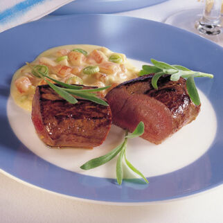 Kaninchenrücken mit Estragon Kaninchenrücken mit Estragon