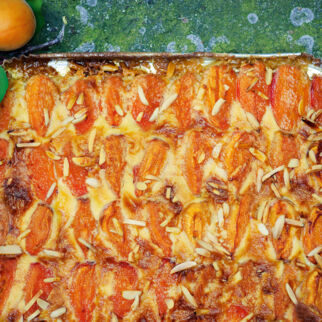 Marillen-Blechkuchen Marillen-Blechkuchen