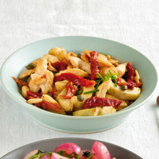 Hähnchengeschnetzeltes mit Artischocken Hähnchengeschnetzeltes mit Artischocken