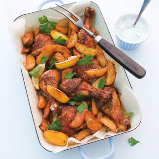 Hähnchenkeulen aus dem Ofen Hähnchenkeulen aus dem Ofen