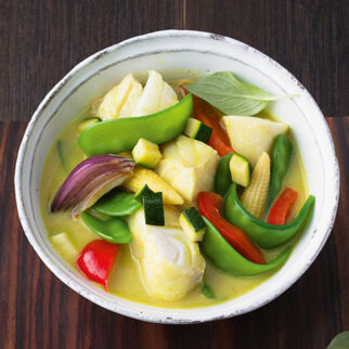 Grünes Fischcurry Grünes Fischcurry