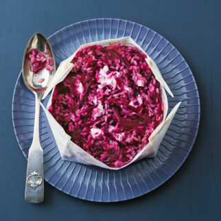 Rote-Bete-Risotto mit Ingwer Rote-Bete-Risotto mit Ingwer
