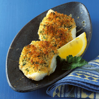 Fisch mit Kräuterkruste Fisch mit Kräuterkruste