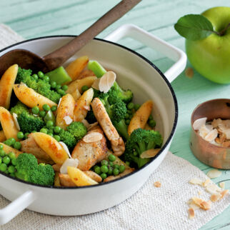 Grüne Schupfnudel-Hähnchen-Pfanne Grüne Schupfnudel-Hähnchen-Pfanne